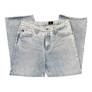 AG Adriano Goldschmied Rhett Aflame Vintage High Rise Straight Crop Jeans 32R